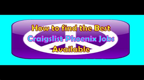 entry-level jobs jobs now hiring part-time jobs. . Phoenix jobs craigslist
